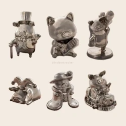 Monopoly Metal Character Piece Set (6 Pieces)