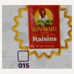 Mini Brands Series 4 #015 — Sun-Maid Raisins Tub