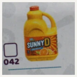 Mini Brands Series 4 #042 — SunnyD Tangy Orange Flavored Juice