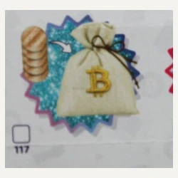 Mini Brands Series 4 #117 — Bitcoin Pouch with 5 Bitcoin