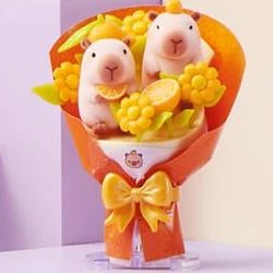 Capybara Orange Bouquet