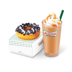 Cookies & Kreme Doughnut & Iced Caramel Latte