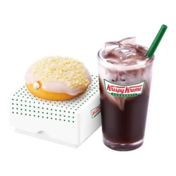 New York Cheesecake Doughnut & Iced Coffee