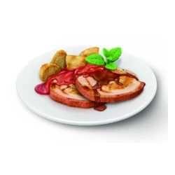 Stuffed Pork Loin and Roasted Potatoes