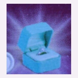 #010 Silver Ring in Blue Box