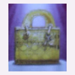 #012 Gold Quilted Handbag