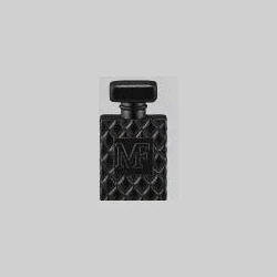Black patterned perfume bottle