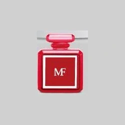 Red square MF perfume bottle