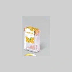 Yellow and orange fragrance carton