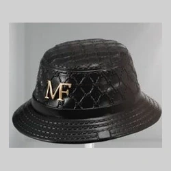 Black bucket hat