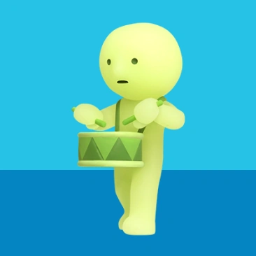 Smiski On Drums
